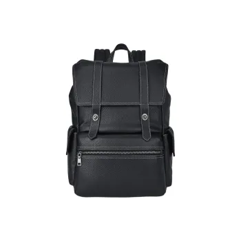 ROBERTA DI CAMERINO Cow Leather Backpack Regular Men's Black