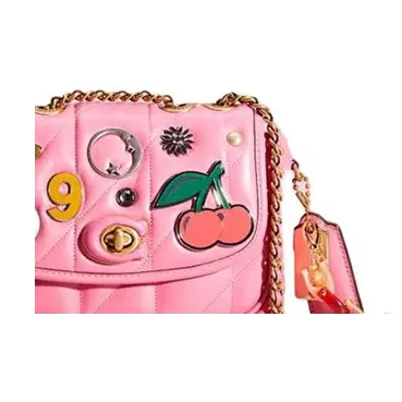 COACH Pillow Madison Nappa Leather Crossbody Bag, Shoulder Bag Regular Women's Pink-3