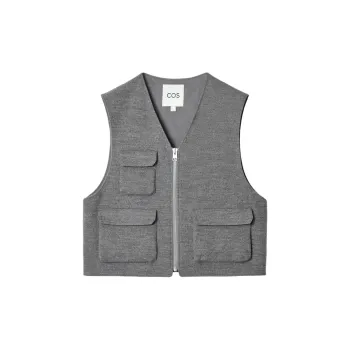COS Vests Men Gray