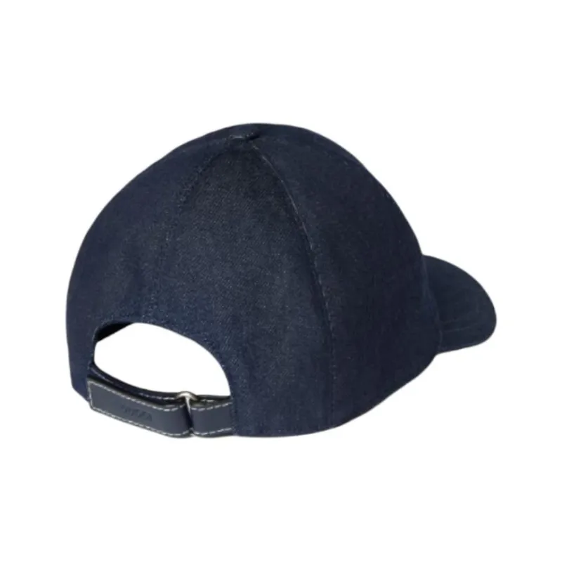 GUCCI Denim Canvas Baseball Caps Unisex Dark Blue-2