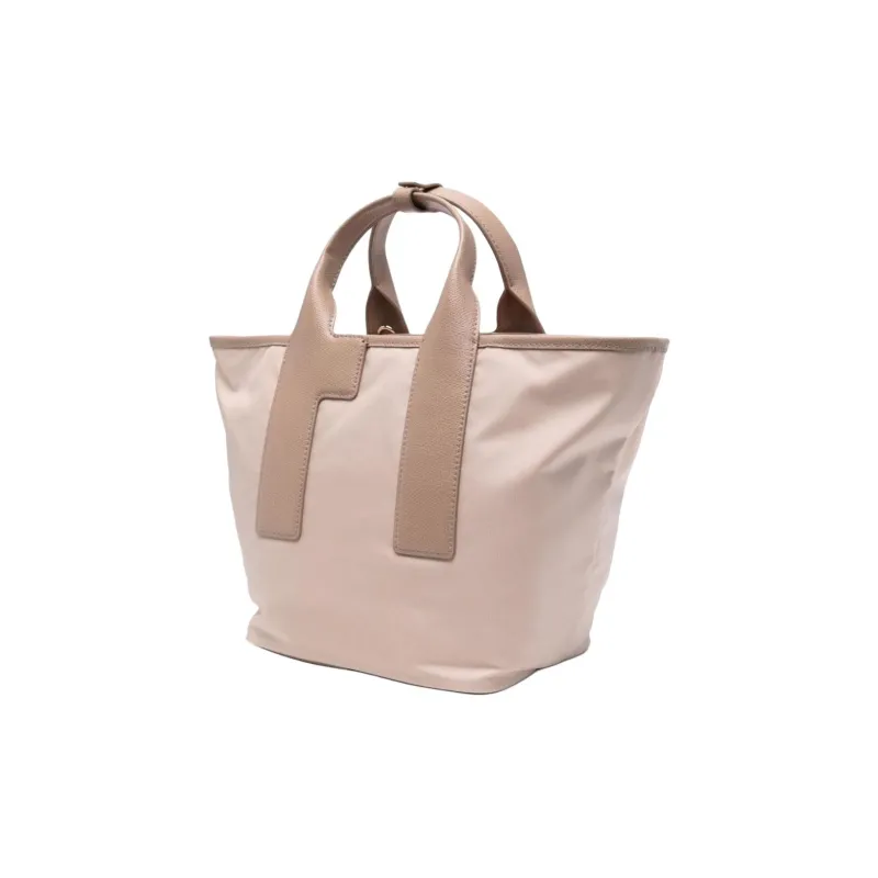 Furla Piuma Nylon One Shoulder Handbag Medium Size Women's Pink-1