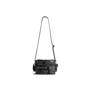 Balenciaga Lambskin Camera Bag, Crossbody Bag, Shoulder Bag Men's Black