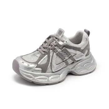BAFFN Slip-Resistant Lightweight Height Increasing Low-Top Chunky Sneakers Women's Wisteria Purple