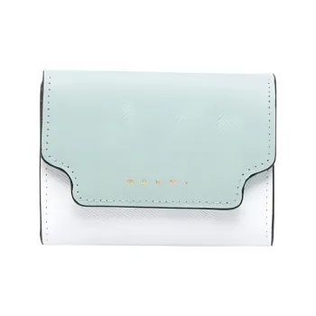 MARNI Logo Printed Two-Toned Wallet