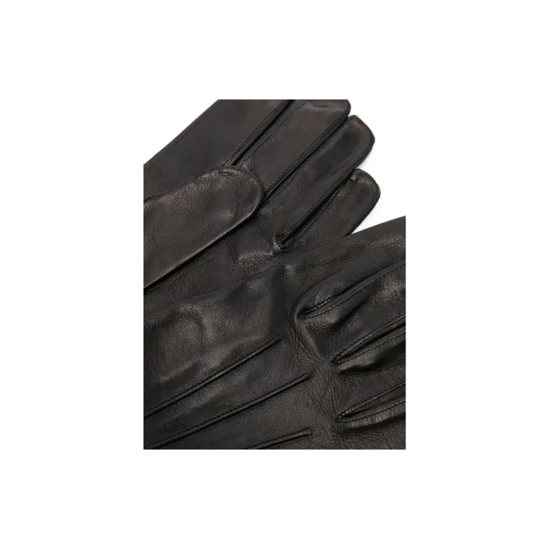 Paul Smith Lambskin Knit Gloves Men's Black-3
