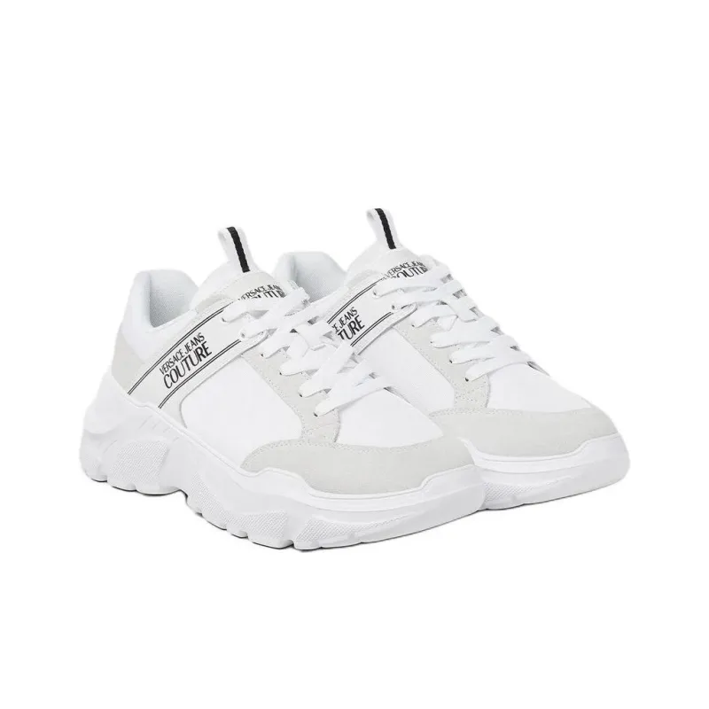 VERSACE JEANS COUTURE Speedtrack Low Top Casual Shoes Men's White-2