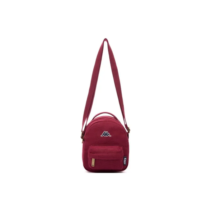 Kappa Fabric Crossbody Handbag, Shoulder Bag Unisex Burgundy-1
