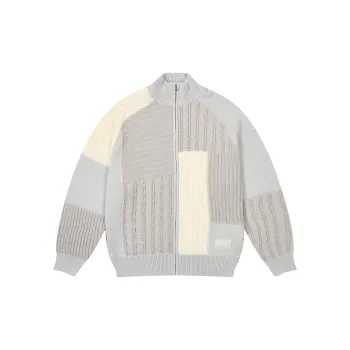 PALACE Patchwork Zip Knit