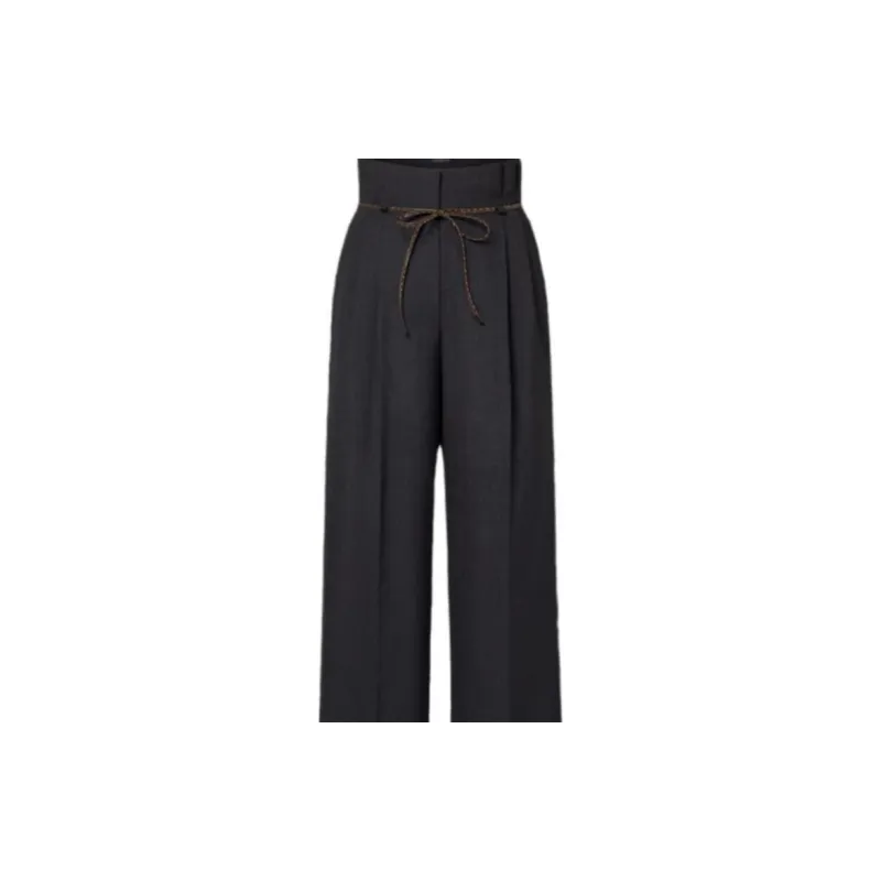 LOUIS VUITTON Knotted Belt Tailored Pants-2