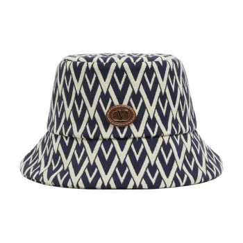Valentino Logo Patch Bucket Hat