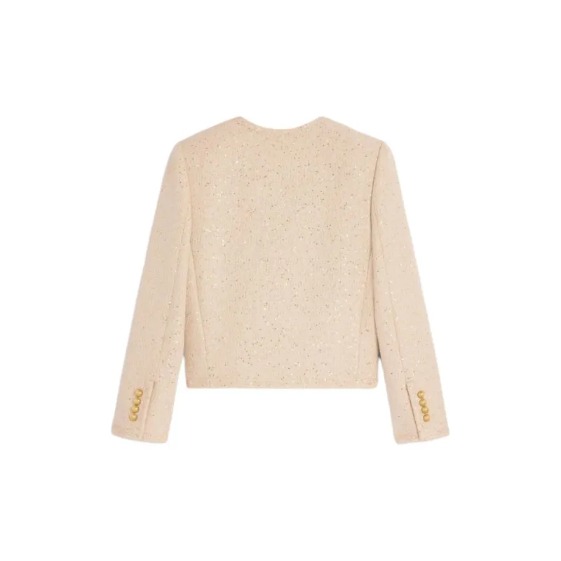 CELINE Chelsea Jacket In Sequin Silk Tweed-1