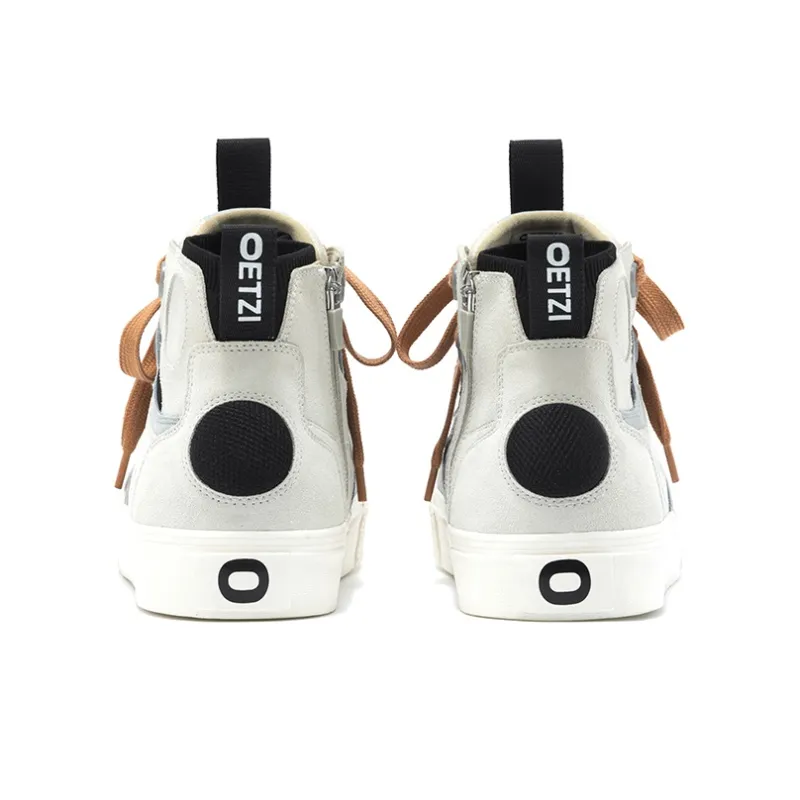 OETZI Ice Man Oz High Top Skateboard Shoes Unisex Light Gray-4