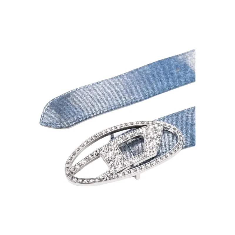 DIESEL Logo Strass Belt-3