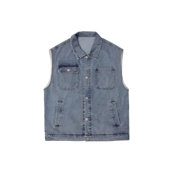 HEEMKIZOO Vest Men's Washable Blue