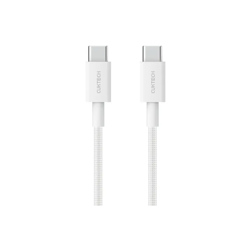 CUKTECH 0.5m X 1 Beige 1.5m X Beige Type c To Type c Laptop Fast Charging Cable PD60W Charger Cable-6