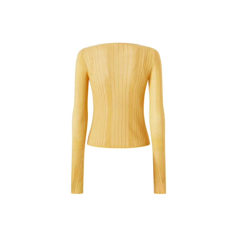 PINKO Ribbed Cardigan-1