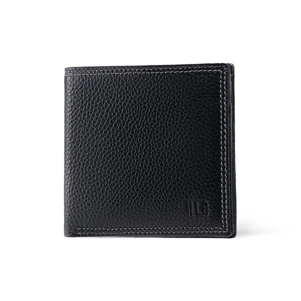 HLA Cow Leather Wallet Regular Unisex Black-2