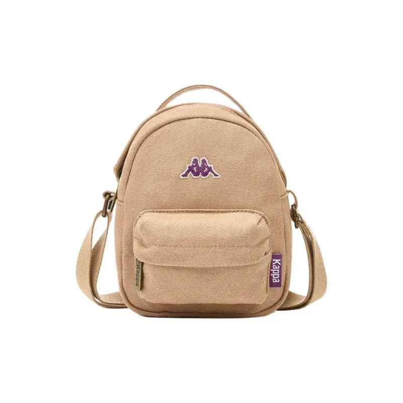 Kappa Fabric Crossbody Handbag, Shoulder Bag Regular Unisex Gray Khaki-0