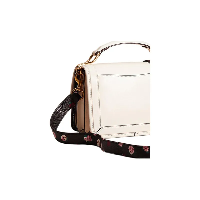 COACH Hero Leather Handbag Shoulder Bag Crossbody Bag Leather Small Size Women's White-4
