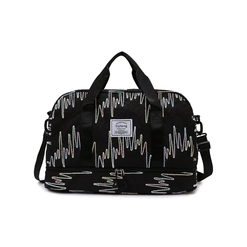 HCXK Oxford Large Capacity Crossbody Travel Bag Handbag Regular Unisex Multicolor-6