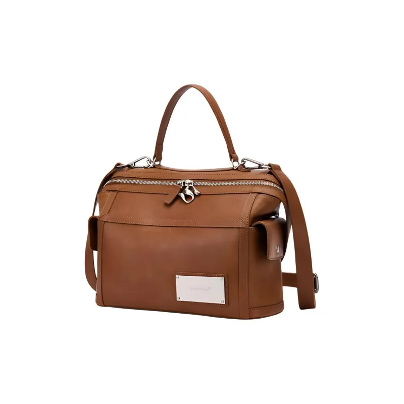 MCMIKO Cow Leather Backpack Regular Women's Nut Brown-4