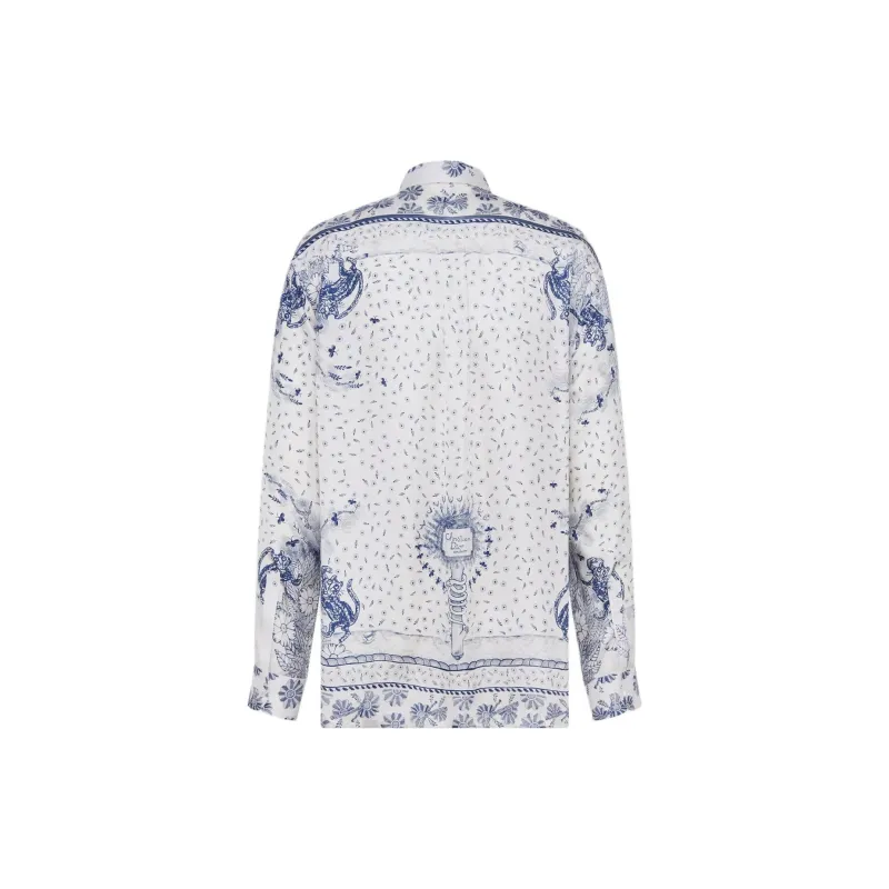 DIOR Shirts Men Blue-1