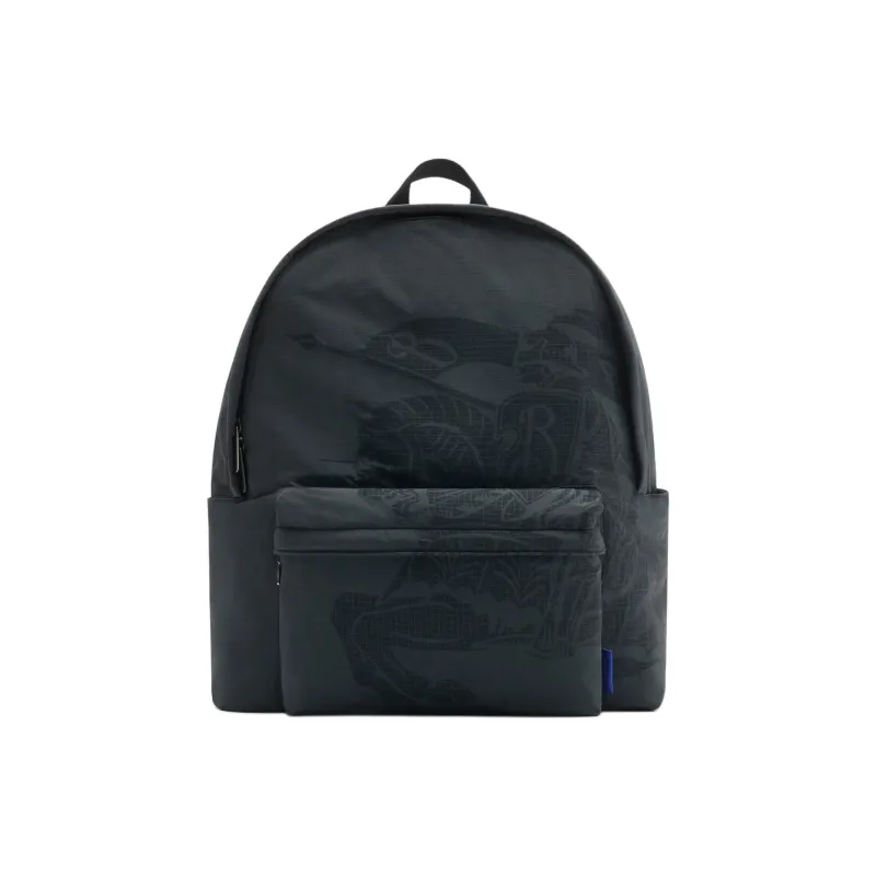 Burberry Nylon Backpack Men's Dark Blue-0