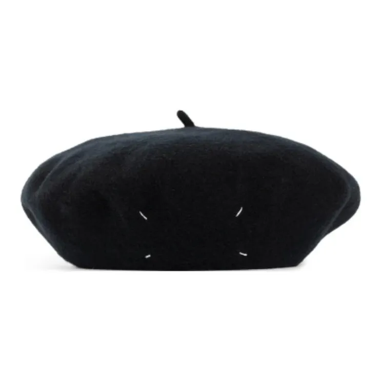 Maison Margiela Four Stitch Logo Knitted Beret-2