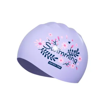Watertime Swimming Caps Silicone Women's Purple