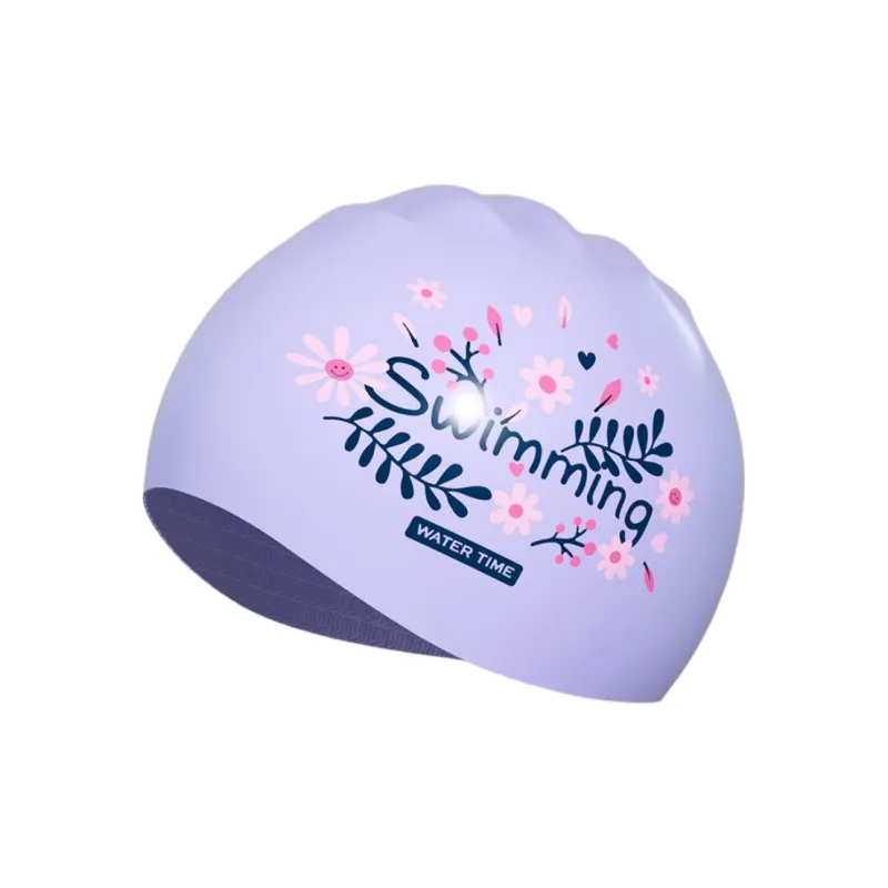 Watertime Swimming Caps Silicone Women's Purple-0