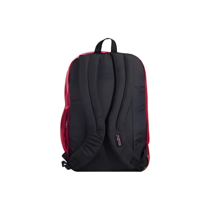 JanSport Polyester Backpack Large Size Unisex Burgundy-2