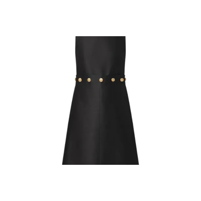 LOUIS VUITTON Button Waist Mikado Dress-4