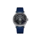 Gray Case Black Dial Blue Strap Silicone Version