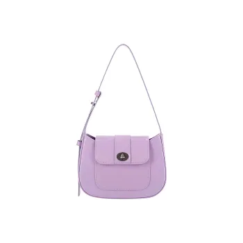 ALICE MARTHA Pure Vegan Leather Shoulder Bag Women's Light Purple