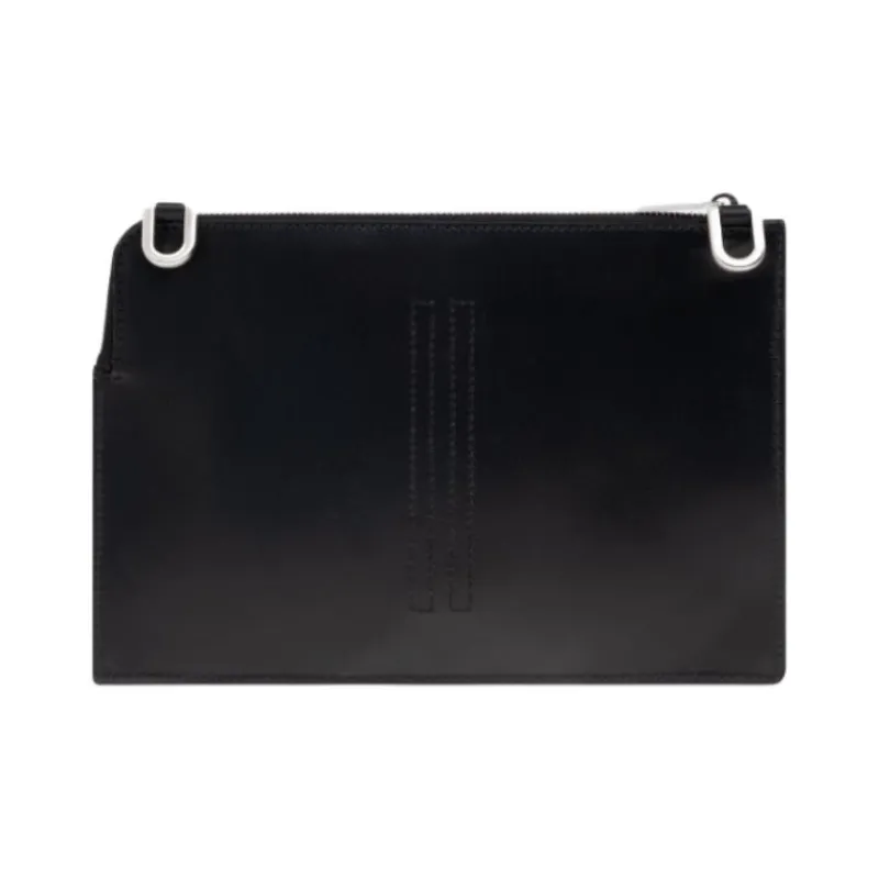 RICK OWENS Logo Embossed Zipped Shoulder Bag-2