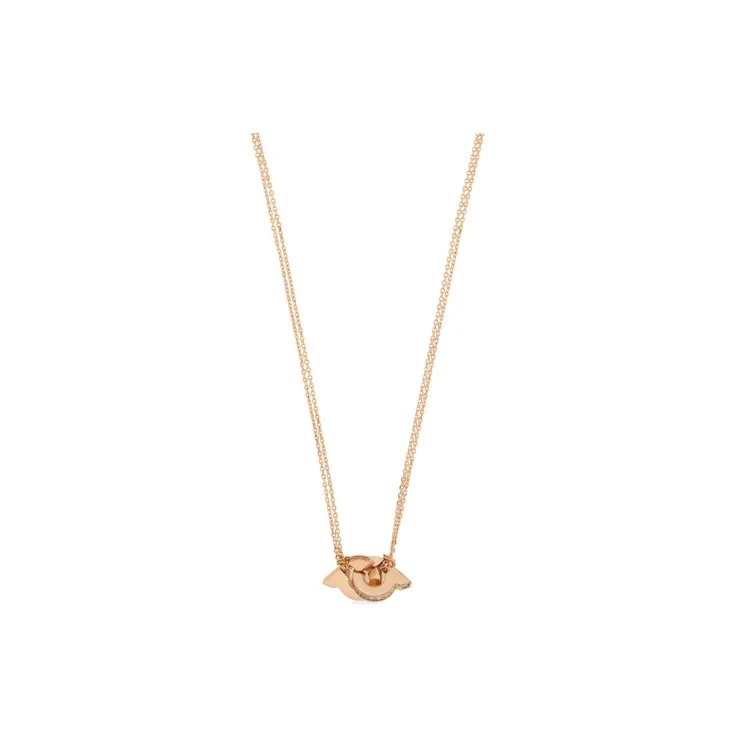 Ferragamo Double Gancini Pendant Necklace-0