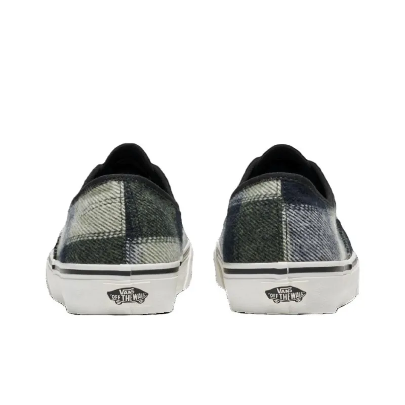 Authentic Vans 'Brushed Plaid Olive Green Black'-3