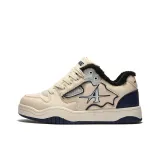 Fleece-Lined Beige White Blue (Size Runs Small, Consider Sizing Up)