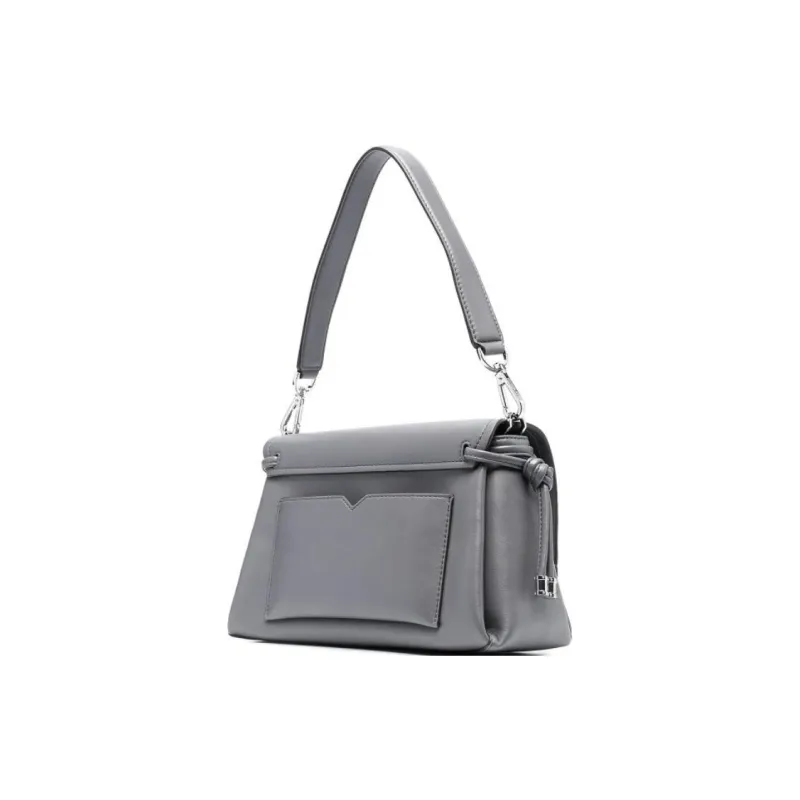MICHAEL KORS Cow Leather Shoulder Bag Women's Gray-1