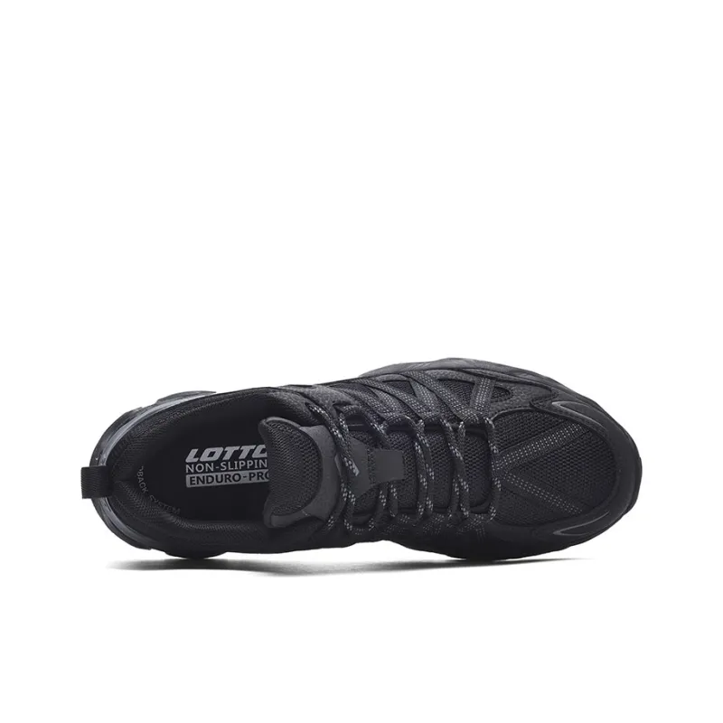 LOTTO Cushioned Slip-Resistant Abrasion-Resistant Low-Top Outdoor Shoes Women's Black-3