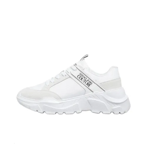 VERSACE JEANS COUTURE Speedtrack Low Top Casual Shoes Men's White