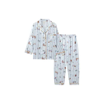 Sleeping Beauty Pajama Set Women's Pink Blue