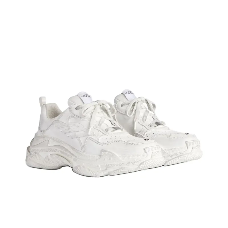 Balenciaga Triple S Low Top Casual Shoes Women's White-2
