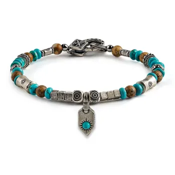 Cuud Blue Turquoise Bracelets Men's