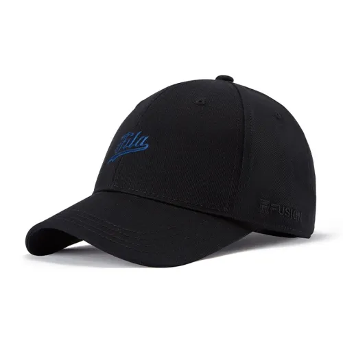 FILA FUSION Cotton Baseball Caps Unisex Pitch Black