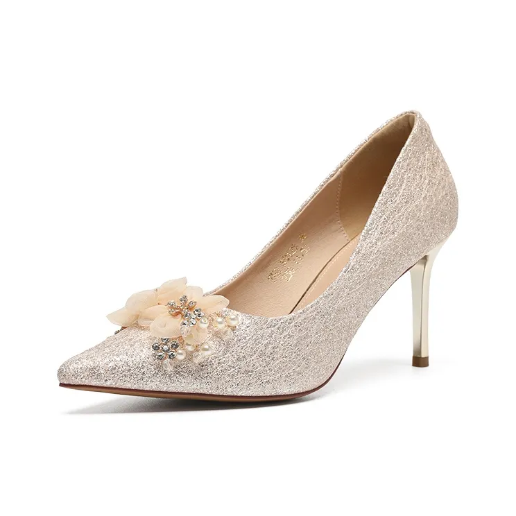 ZHR Slim Heel High Heels 8cm Women's-19