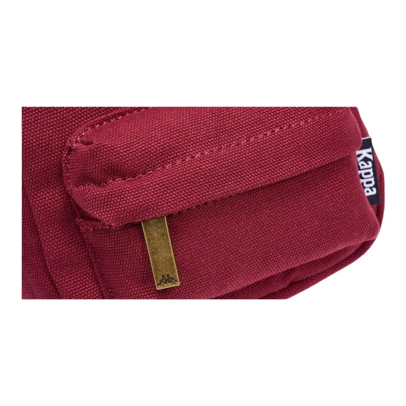 Kappa Fabric Crossbody Handbag, Shoulder Bag Unisex Burgundy-5