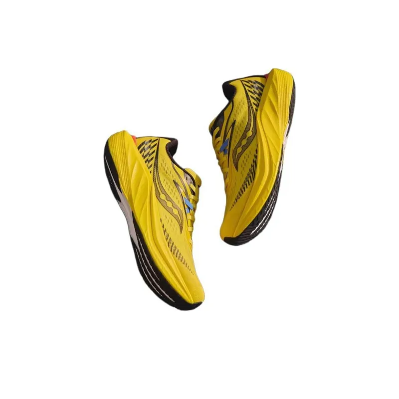 Saucony Slay 2 Anti-Slip Wear-Resistant Low-Top Long Distance Running Running Shoes Unisex Yellow-1