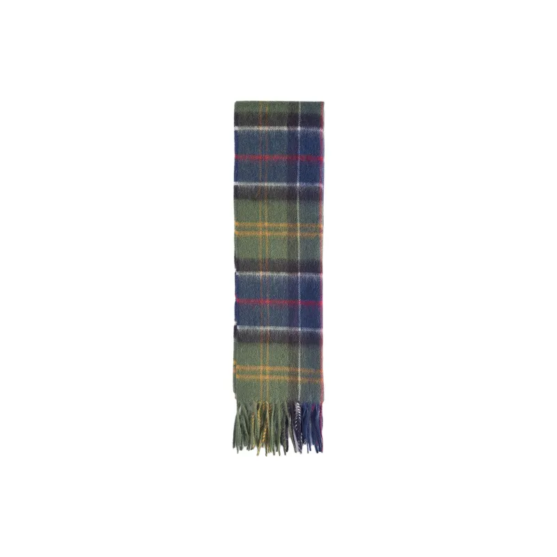 BARBOUR Wool Cashmere Knit Scarves Men's Green-2