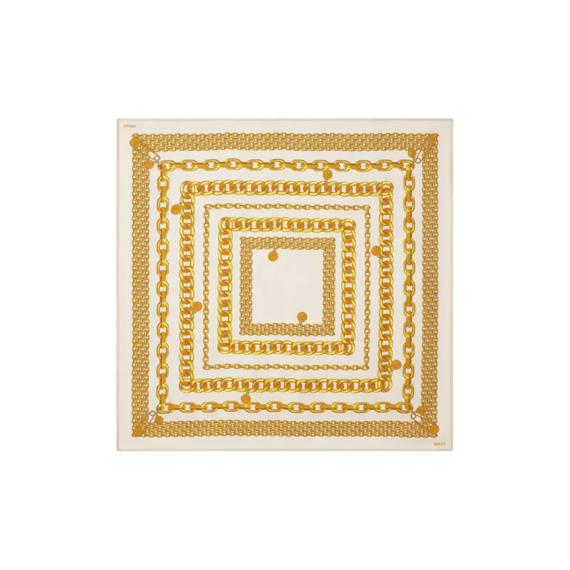 VERSACE Large Treasure Silk Foulard-0